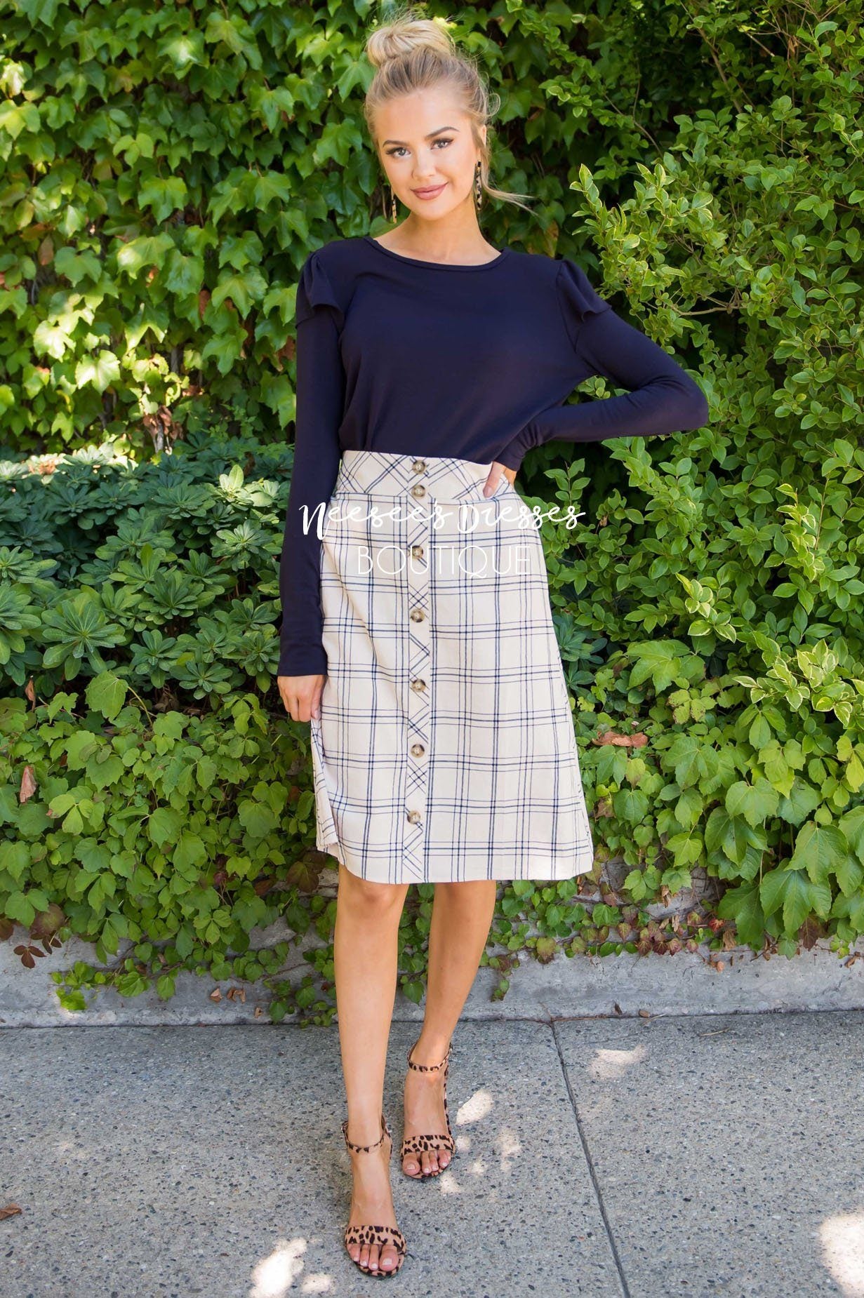 Always Tell Me Goodnight Skirt Modest Dresses vendor-unknown 