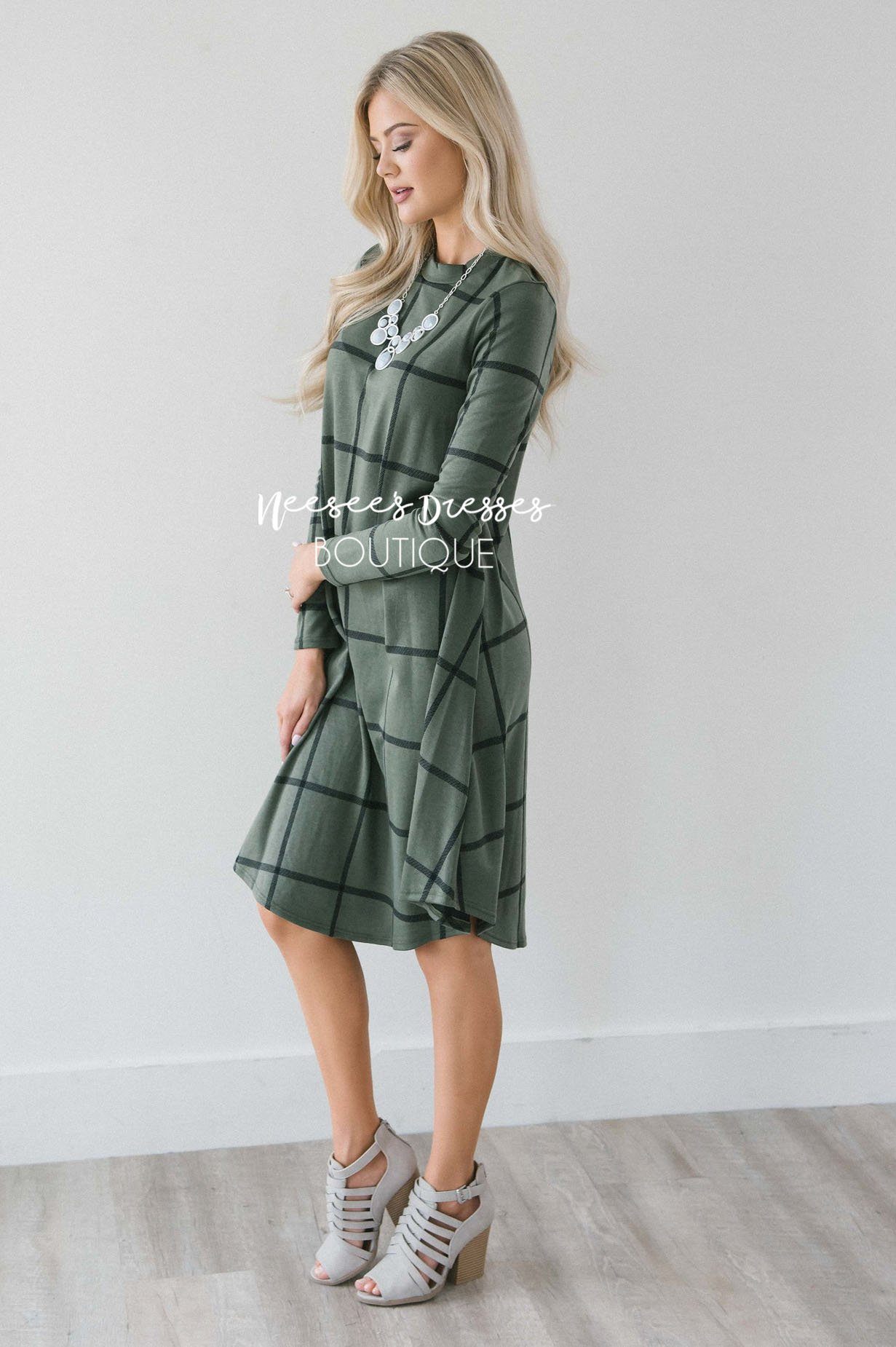 The Harlow Swing Dress Modest Dresses vendor-unknown 