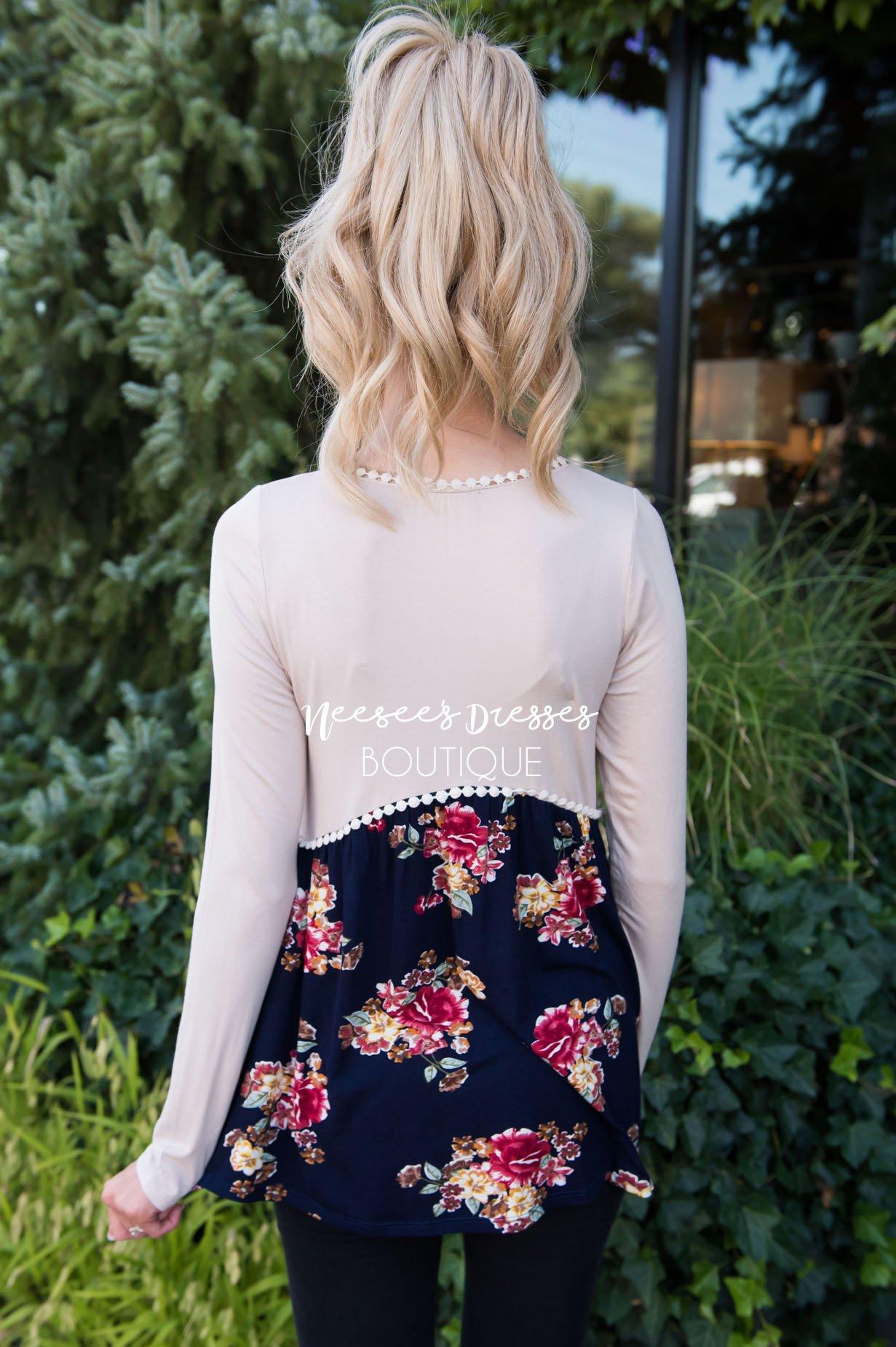 Been There floral top Modest Dresses vendor-unknown 