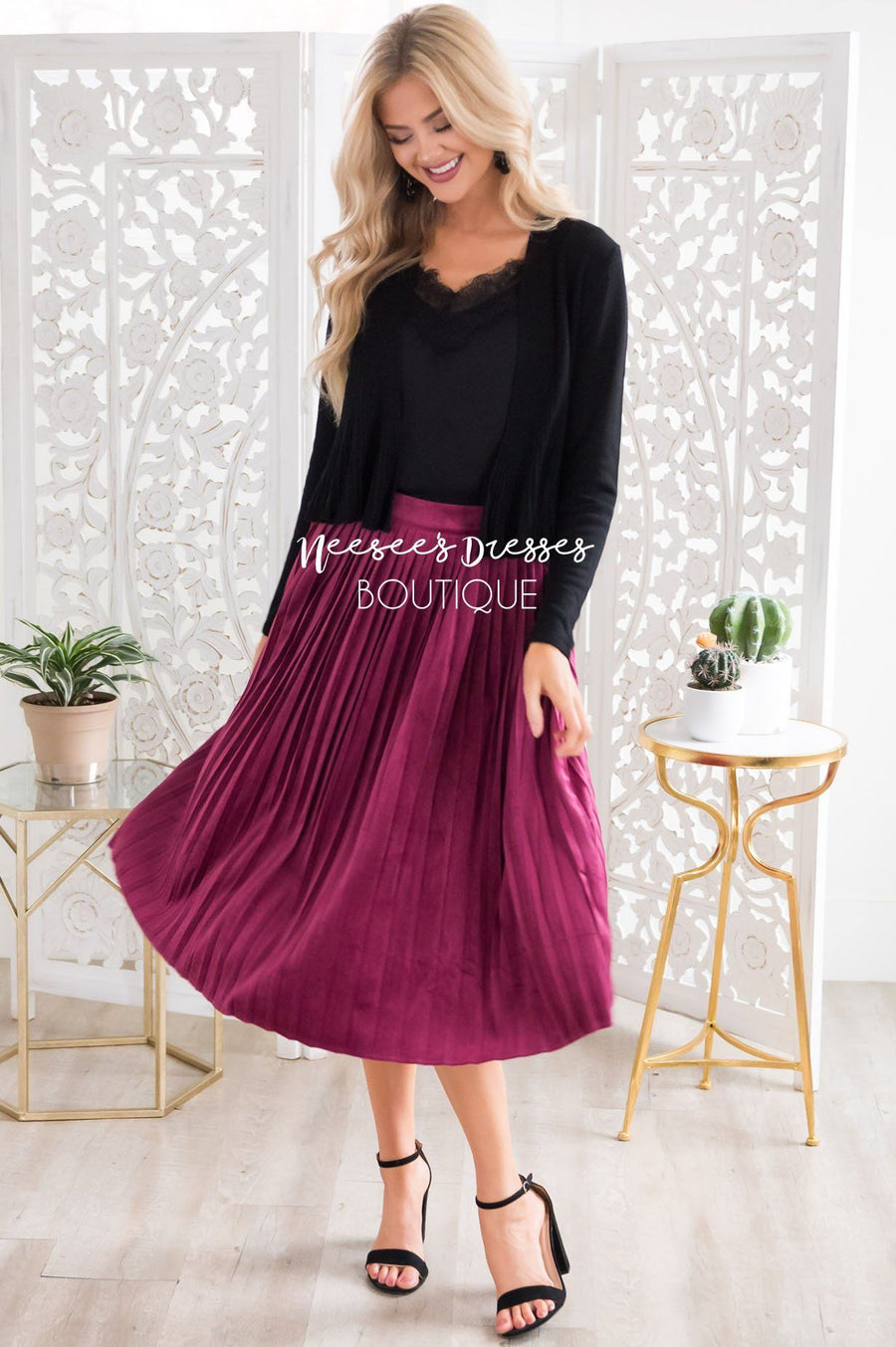 Better Together Velvet Skirt Modest Dresses vendor-unknown 