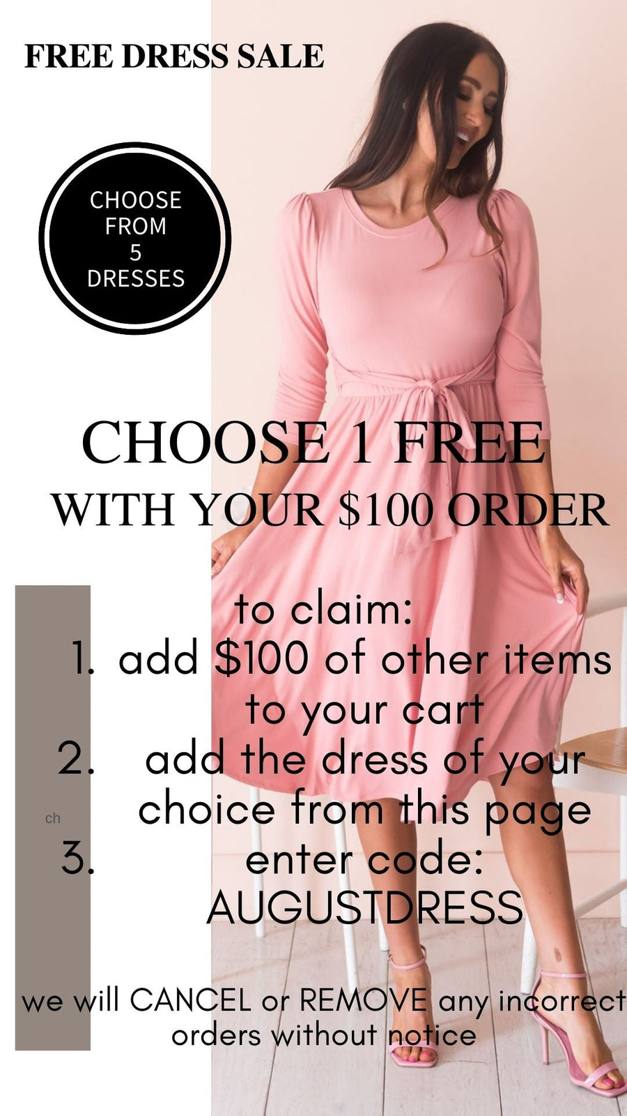 AUGUST FREE DRESS - READ DESCRIPTION NeeSee's Dresses 