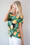 Tropical Vibes Only Pineapple Top Modest Dresses vendor-unknown