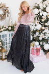 Stunning Sequin Maxi Skirt Modest Dresses vendor-unknown
