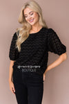 Brighter Days Textured Blouse Tops vendor-unknown