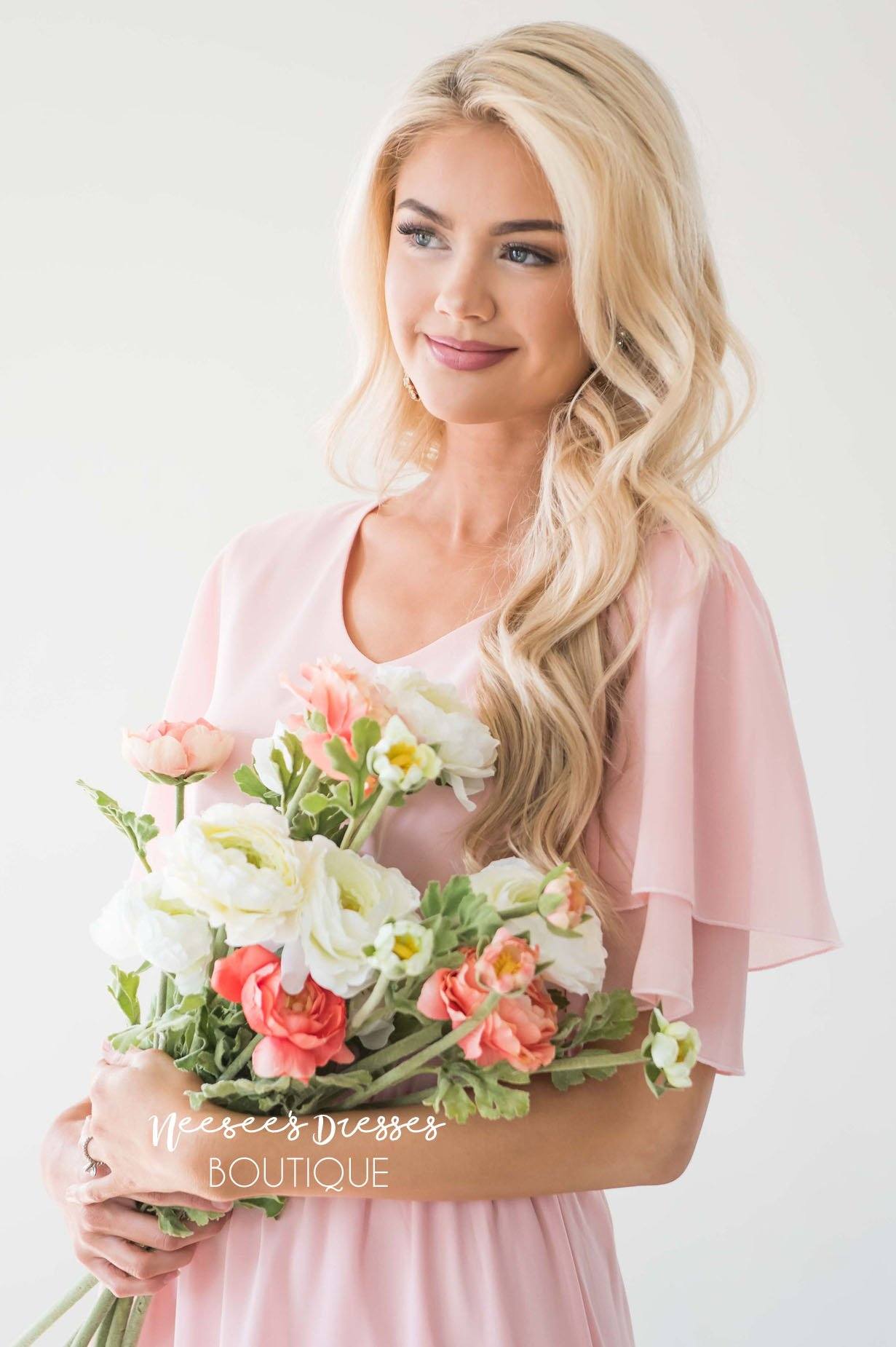 The Claire Chiffon Dress Modest Dresses vendor-unknown 