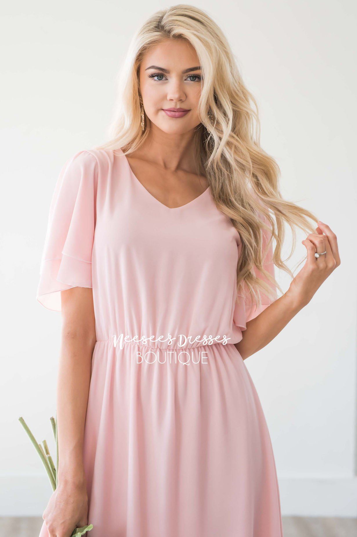 The Claire Chiffon Dress Modest Dresses vendor-unknown 