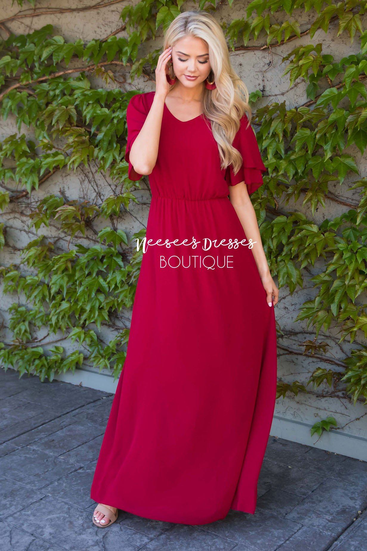 The Chloe Chiffon Maxi Dress Modest Dresses vendor-unknown 