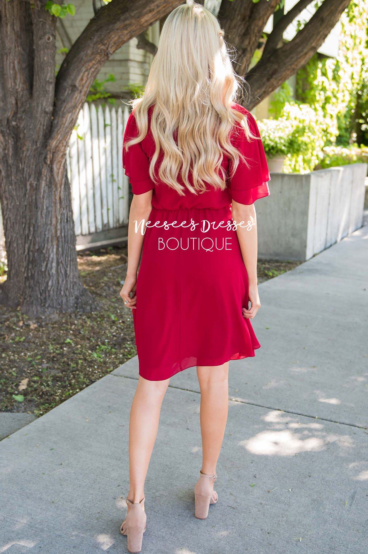 The Claire Chiffon Dress Modest Dresses vendor-unknown 