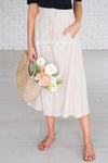 New Beginnings Button Skirt Modest Dresses vendor-unknown