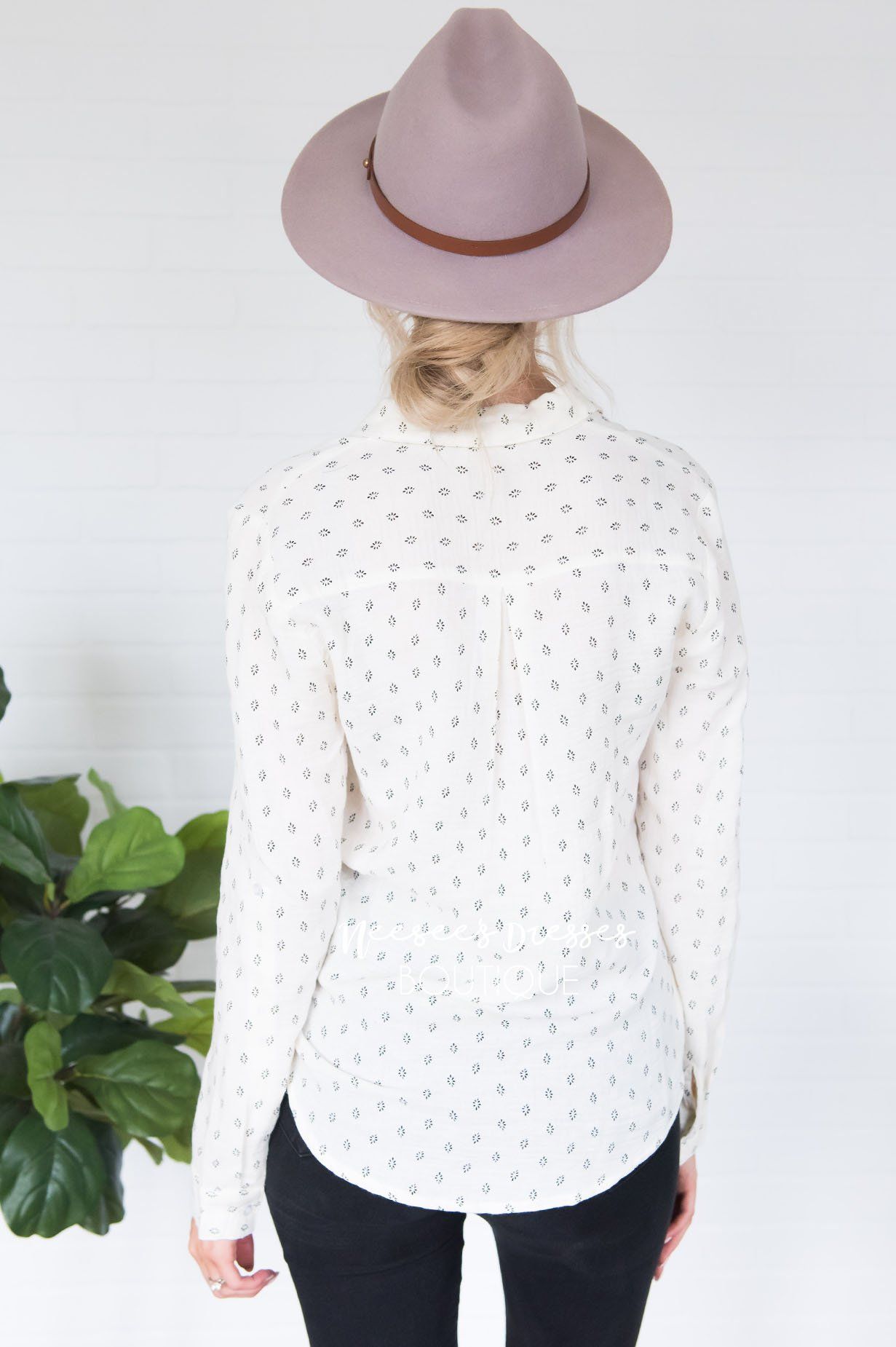 Dream Of Me Button Down Top Tops vendor-unknown 