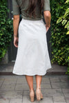 Until Next Time Striped Button Skirt Modest Dresses vendor-unknown