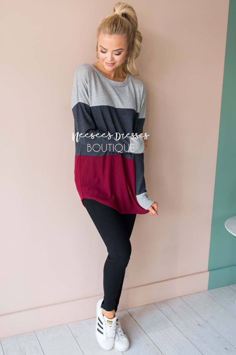 Darling Be Mine Color Block Sweater