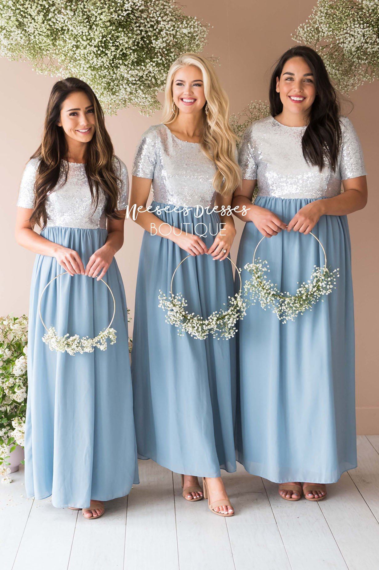 The Elsa in Dusty Blue Modest Dresses vendor-unknown 