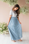 The Elsa in Dusty Blue Modest Dresses vendor-unknown