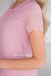 Living In The Moment Eyelet Blouse Modest Dresses vendor-unknown