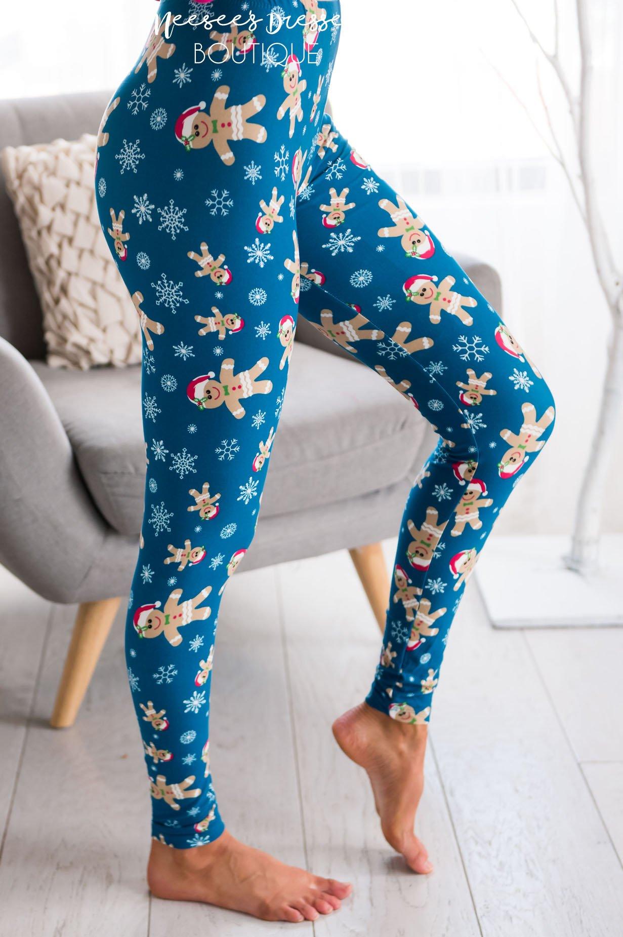 Gingerbread Man Christmas Leggings Accessories & Shoes vendor-unknown 