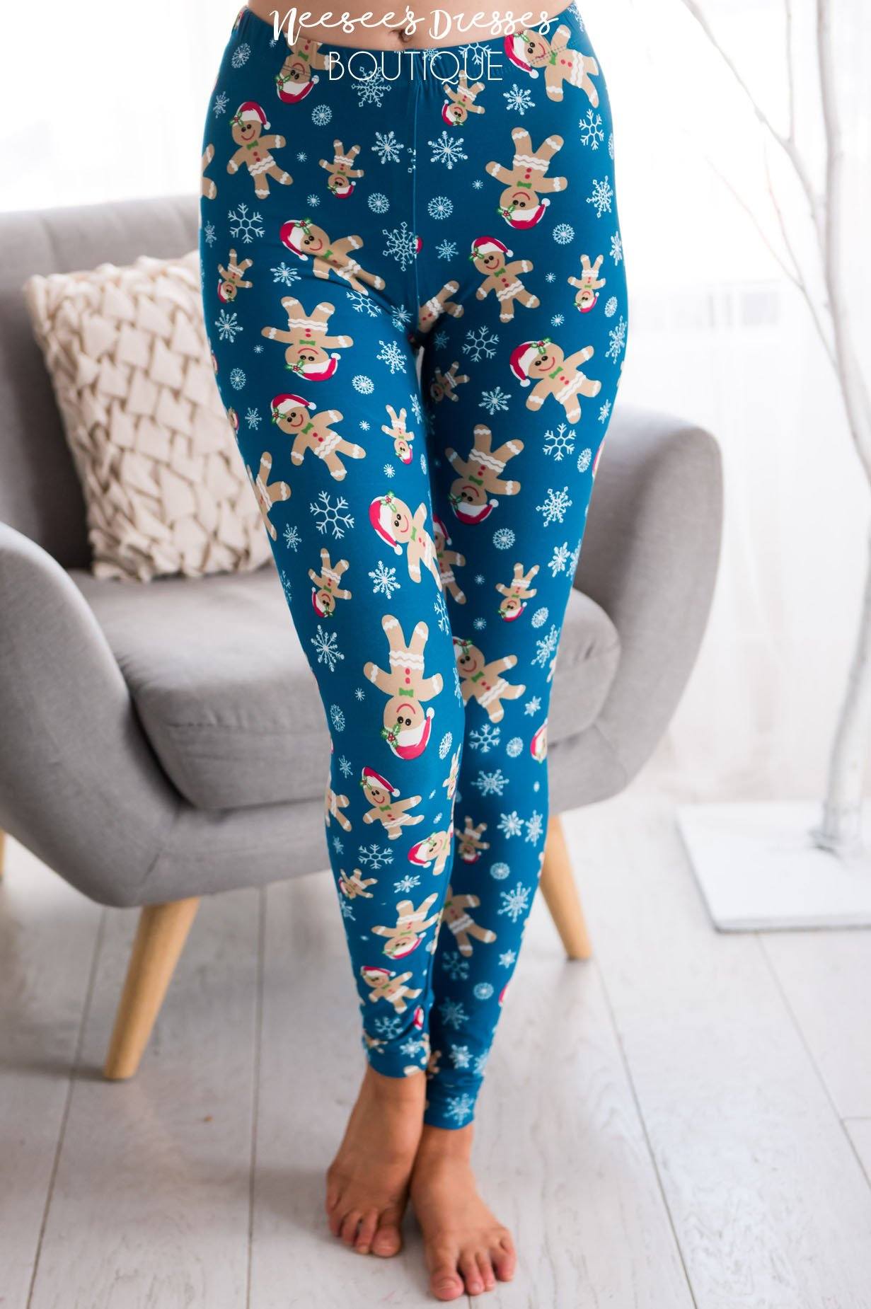 Gingerbread Man Christmas Leggings Accessories & Shoes vendor-unknown 