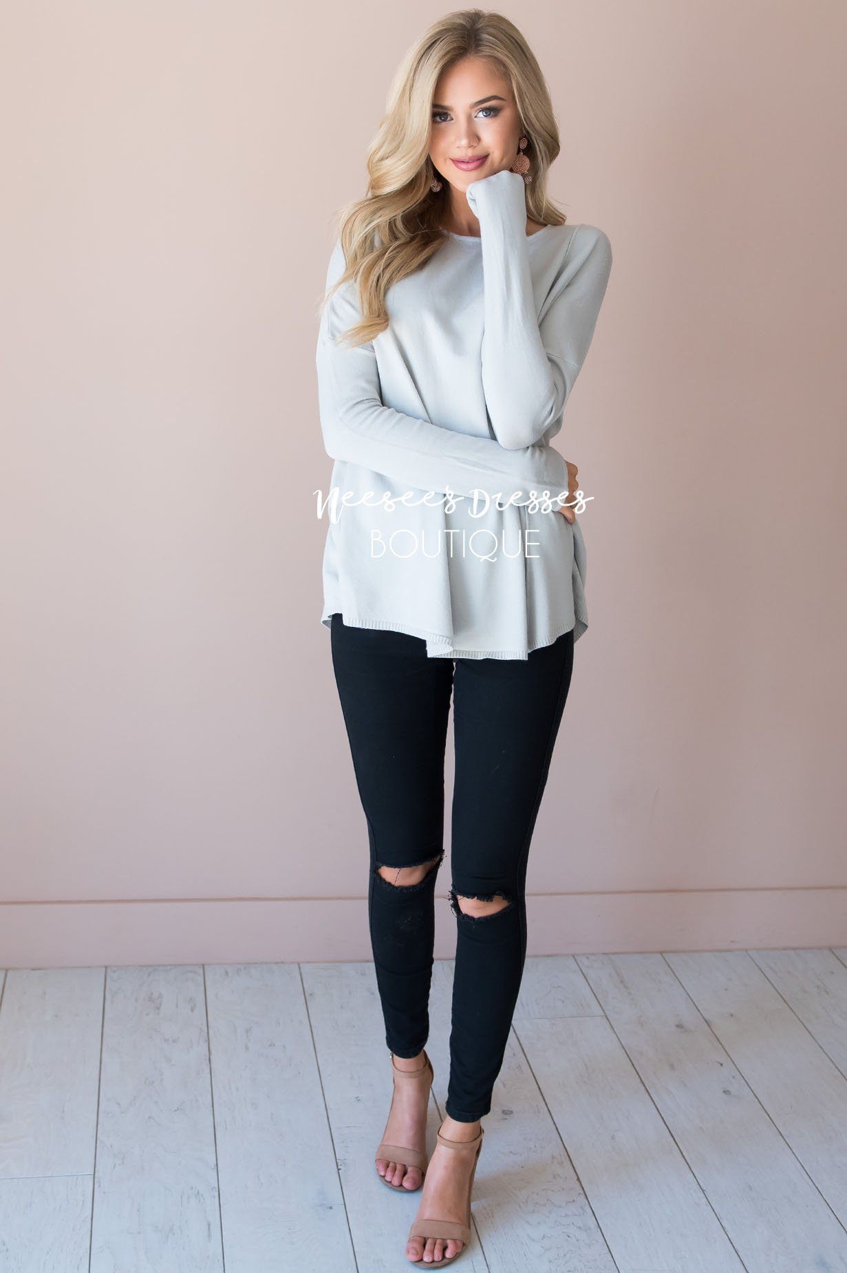 I've Fallen For You Sweater Modest Dresses vendor-unknown 