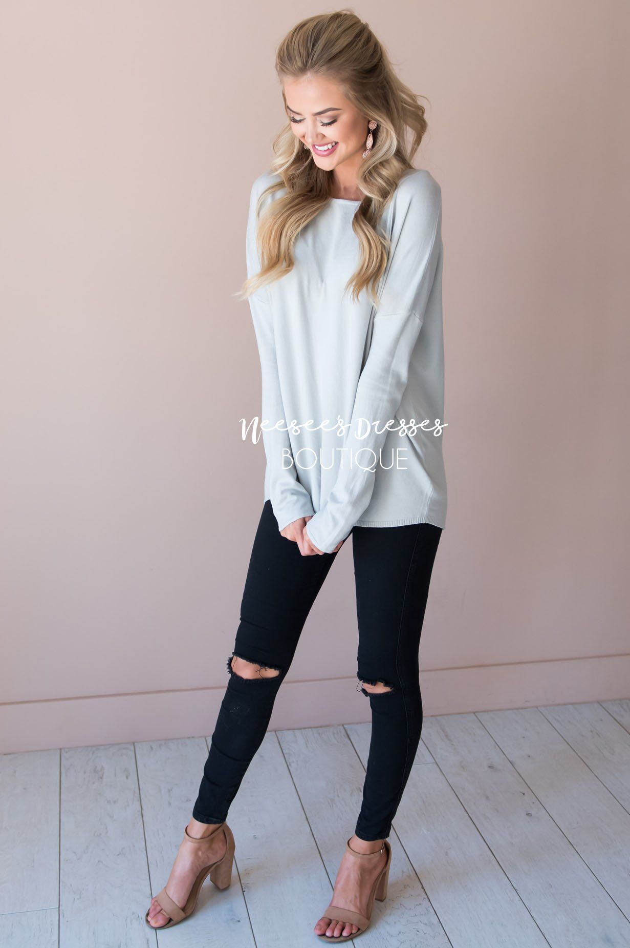 I've Fallen For You Sweater Modest Dresses vendor-unknown 