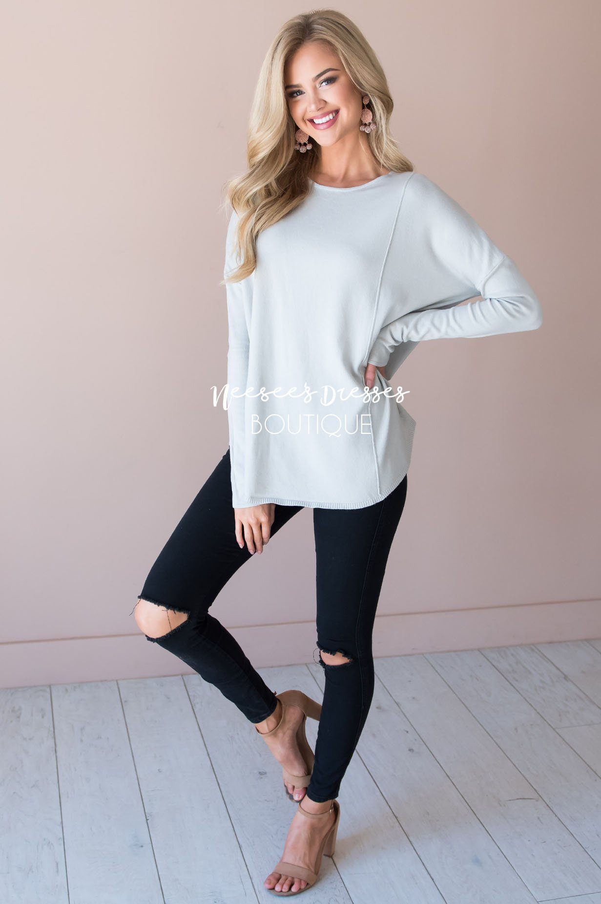 I've Fallen For You Sweater Modest Dresses vendor-unknown 