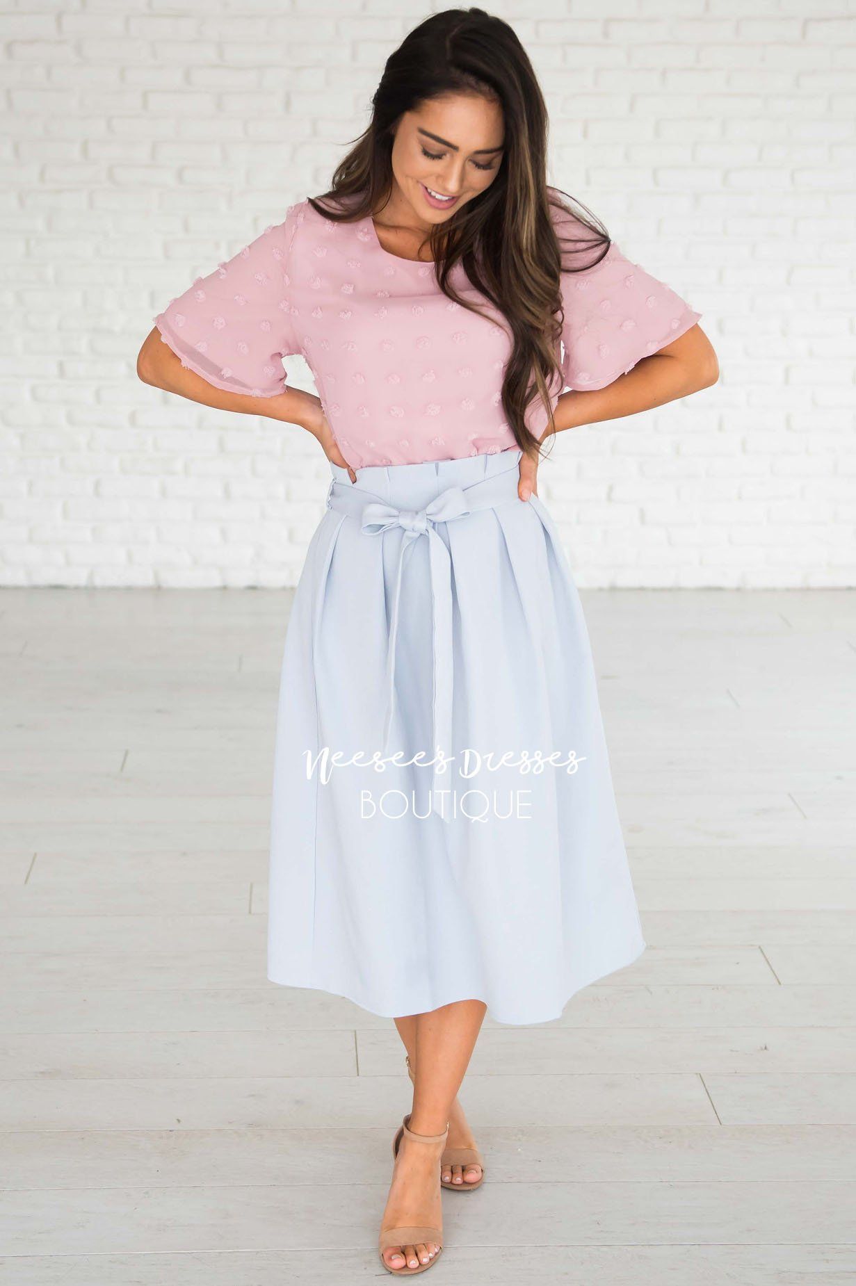 Pretty Ruffle Tie Waist Skirt Skirts vendor-unknown 