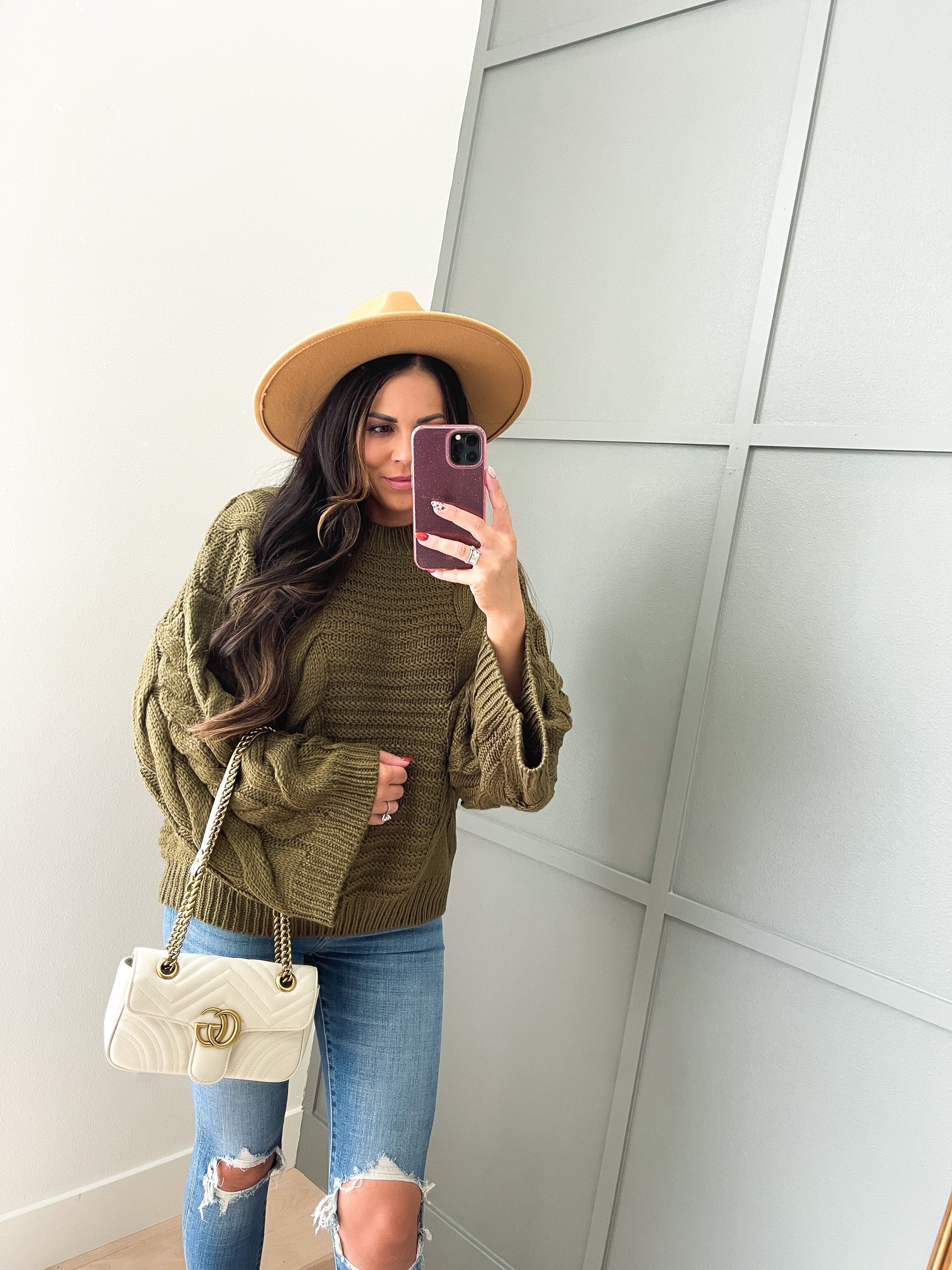 Optimistic Beauty Oversized Sweater Modest Dresses vendor-unknown 