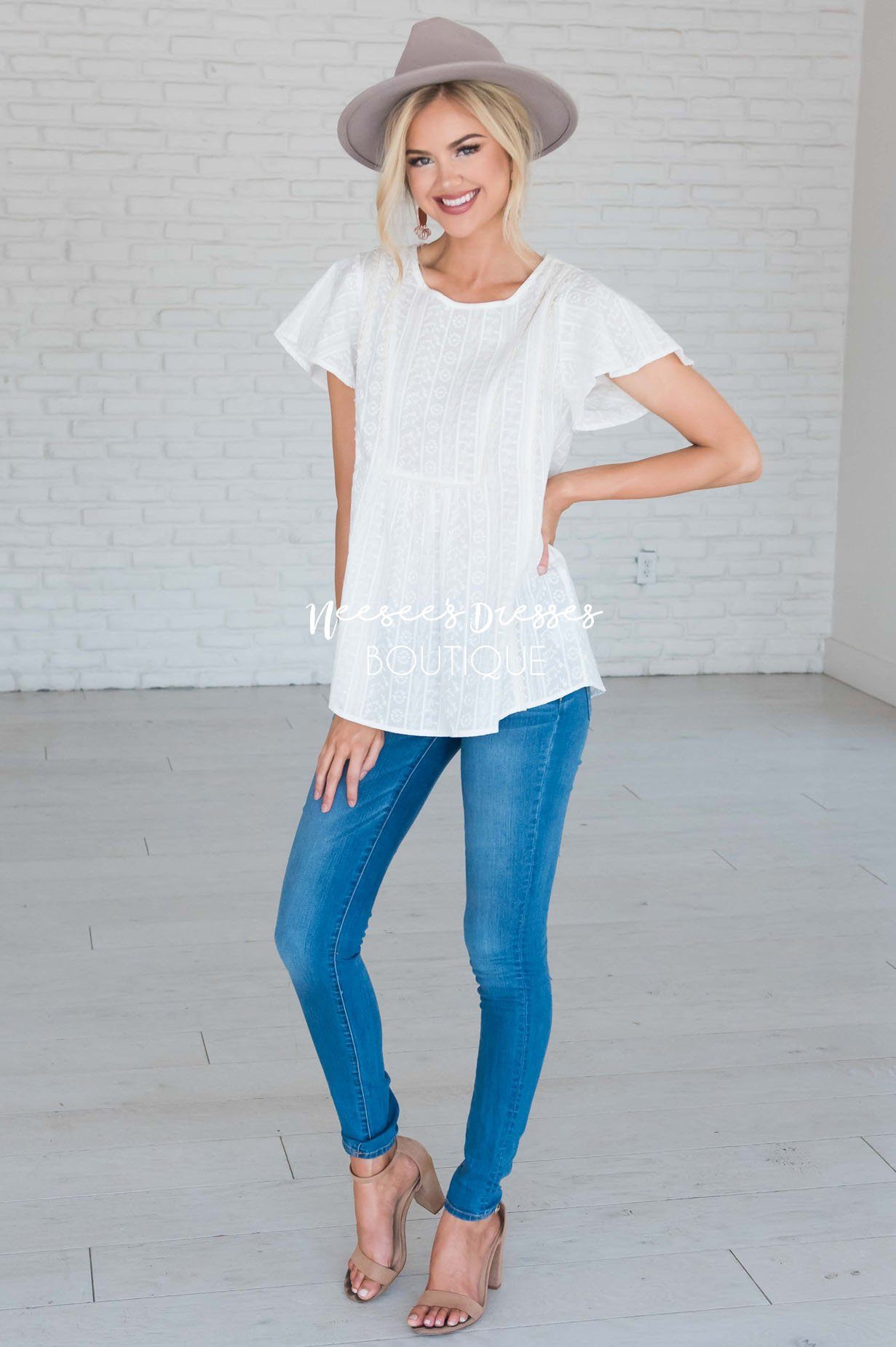 I'm Loving It Embroidery Top Tops vendor-unknown 