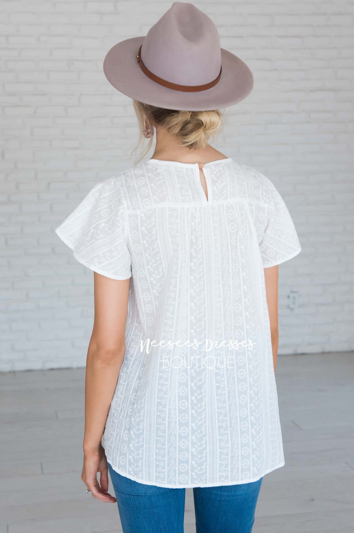 I'm Loving It Embroidery Top Tops vendor-unknown 