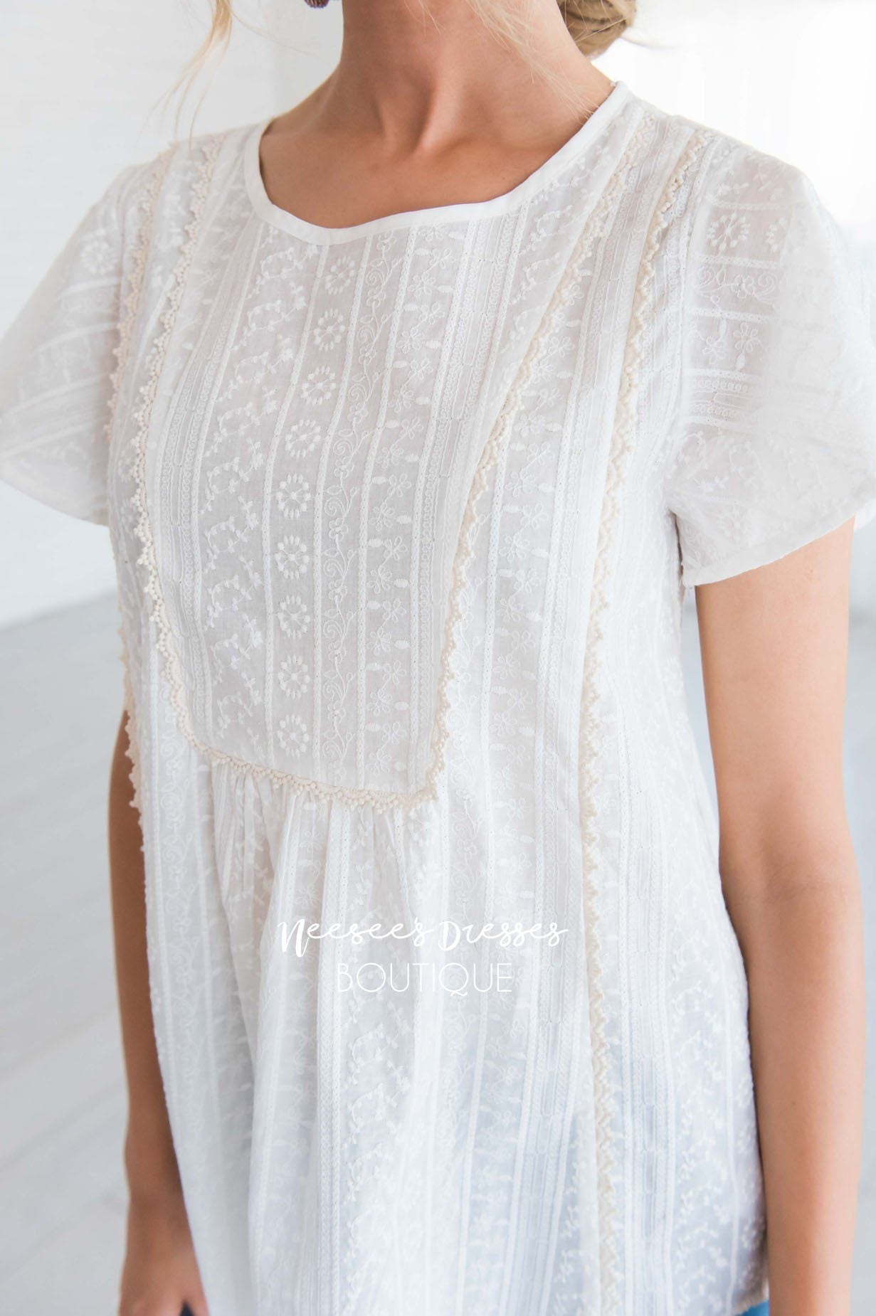 I'm Loving It Embroidery Top Tops vendor-unknown 