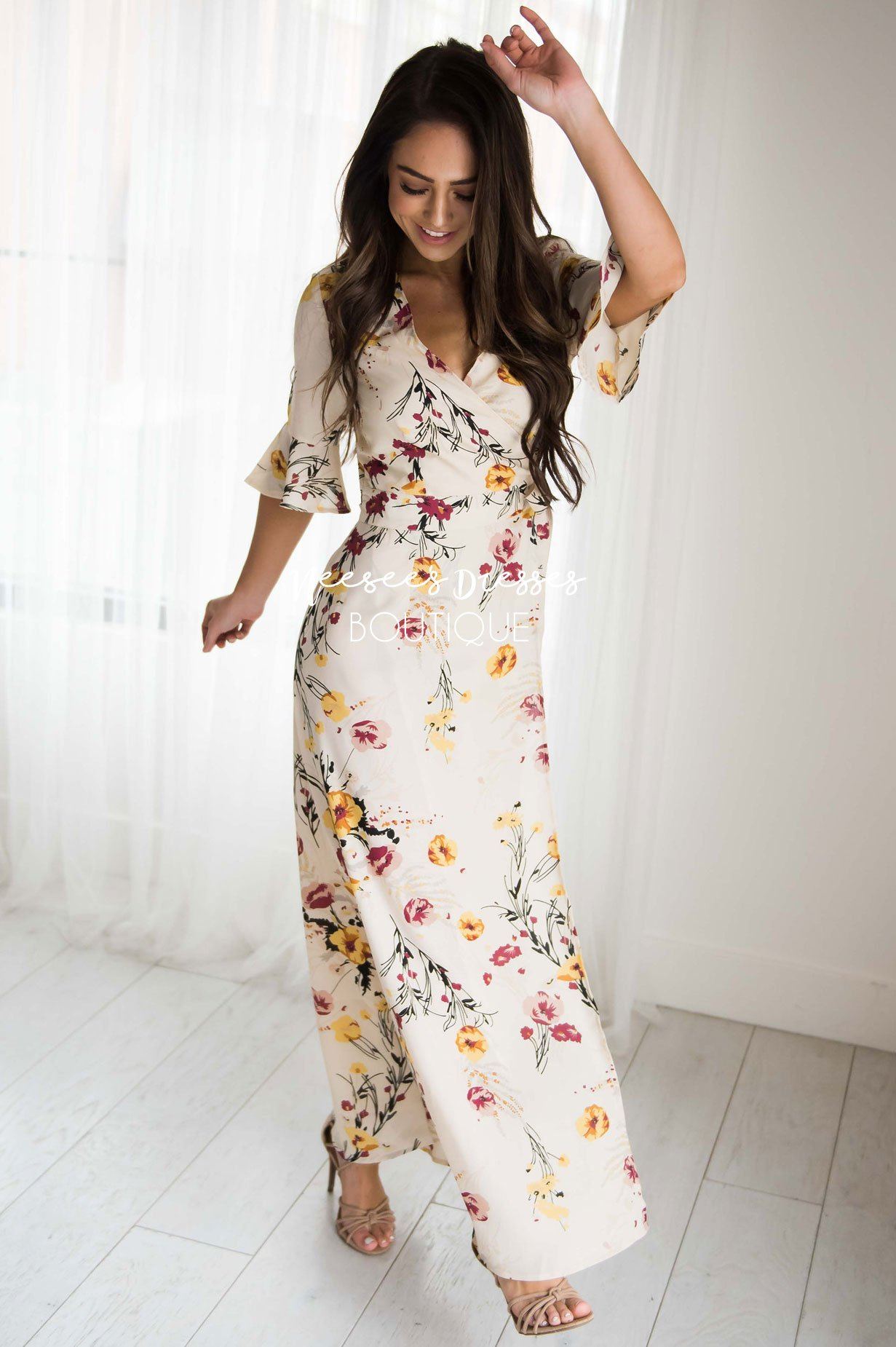 The Monica Wrap Dress Tops vendor-unknown 