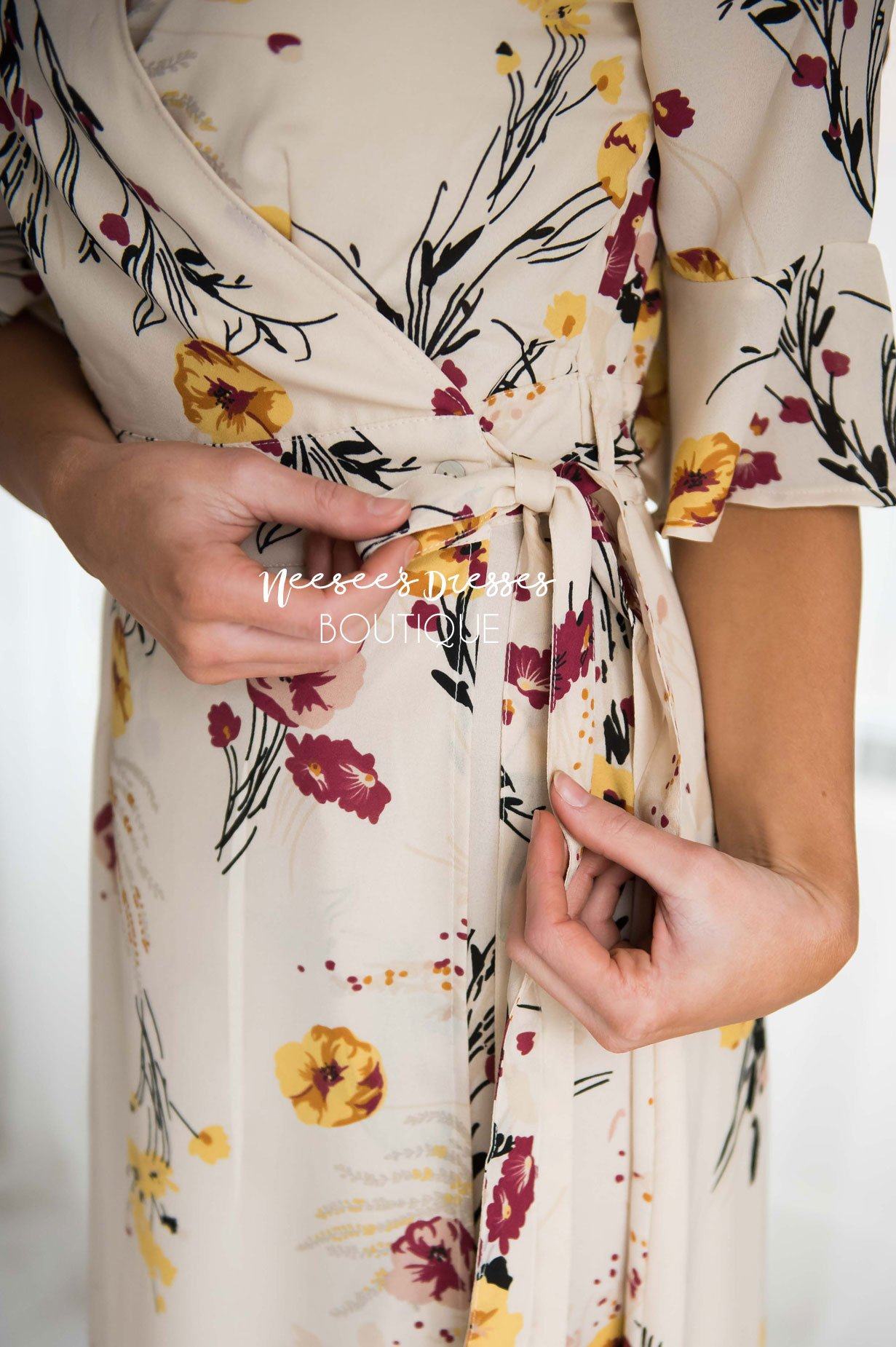 The Monica Wrap Dress Tops vendor-unknown 