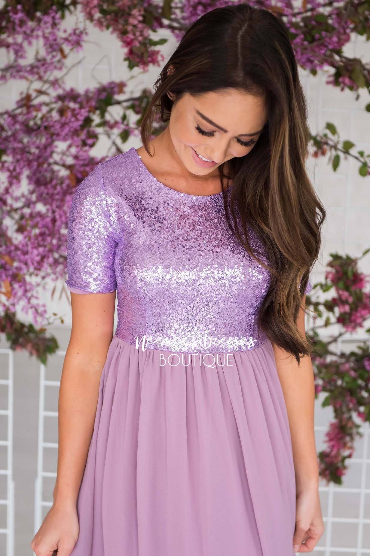 The Elsa in Lilac Modest Dresses vendor-unknown 