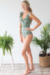 Living In The Tropics Ruffle Strap One Piece Modest Dresses vendor-unknown