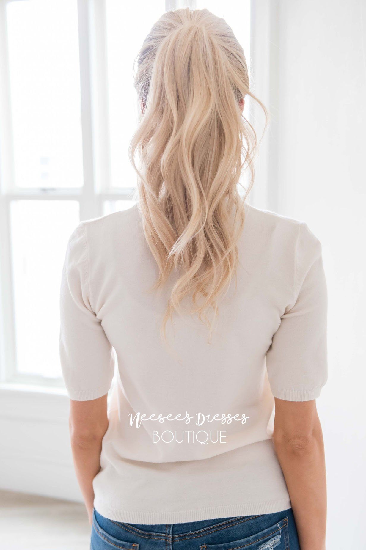 Squeeze The Day Embroidered Sweater Modest Dresses vendor-unknown 