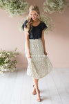 On The Catwalk Leopard Print Skirt Modest Dresses vendor-unknown