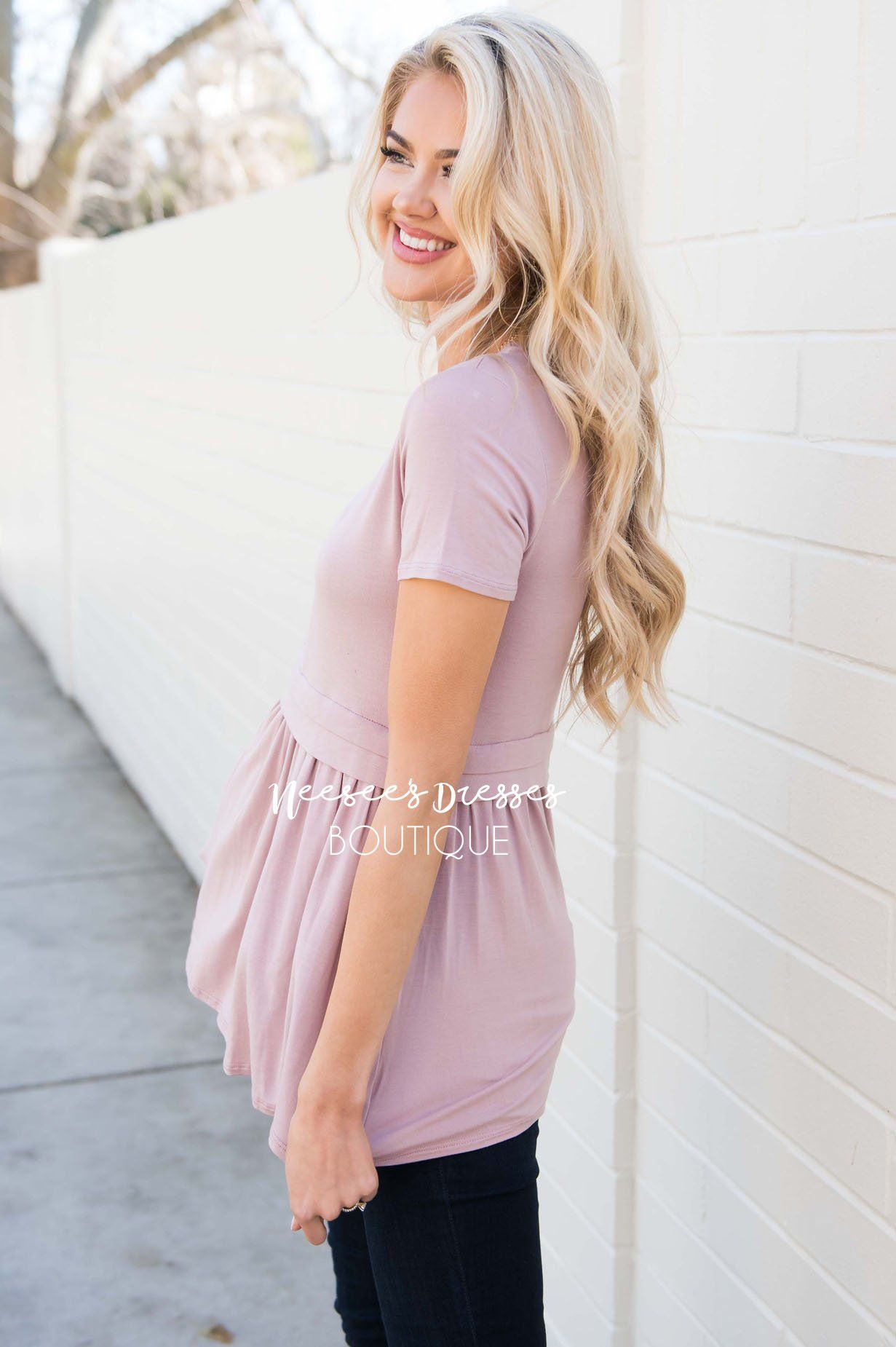 Sweet As Honey Baby Doll Top Modest Dresses vendor-unknown 