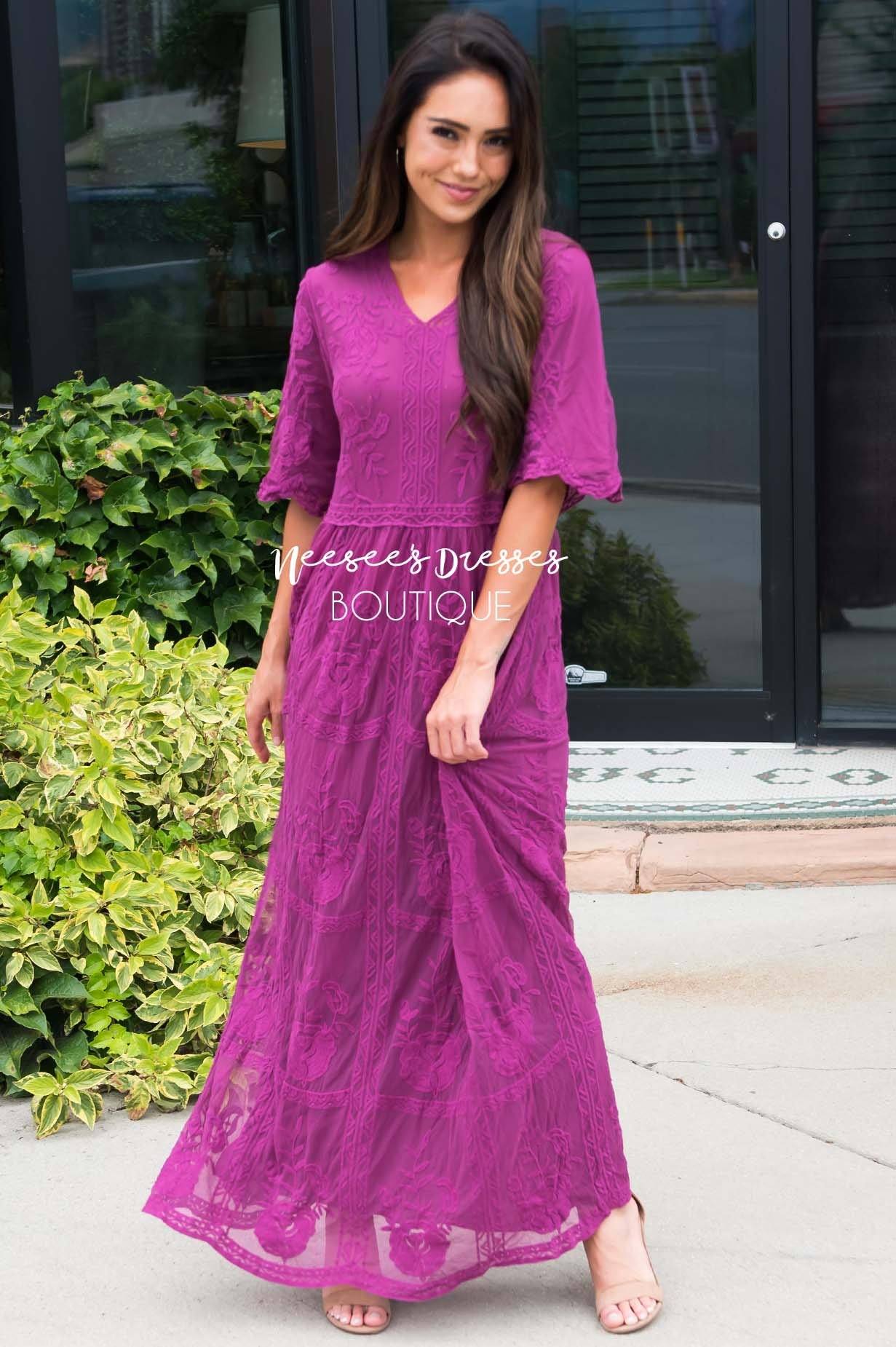 The Lexi Boho Maxi Dress Modest Dresses vendor-unknown 