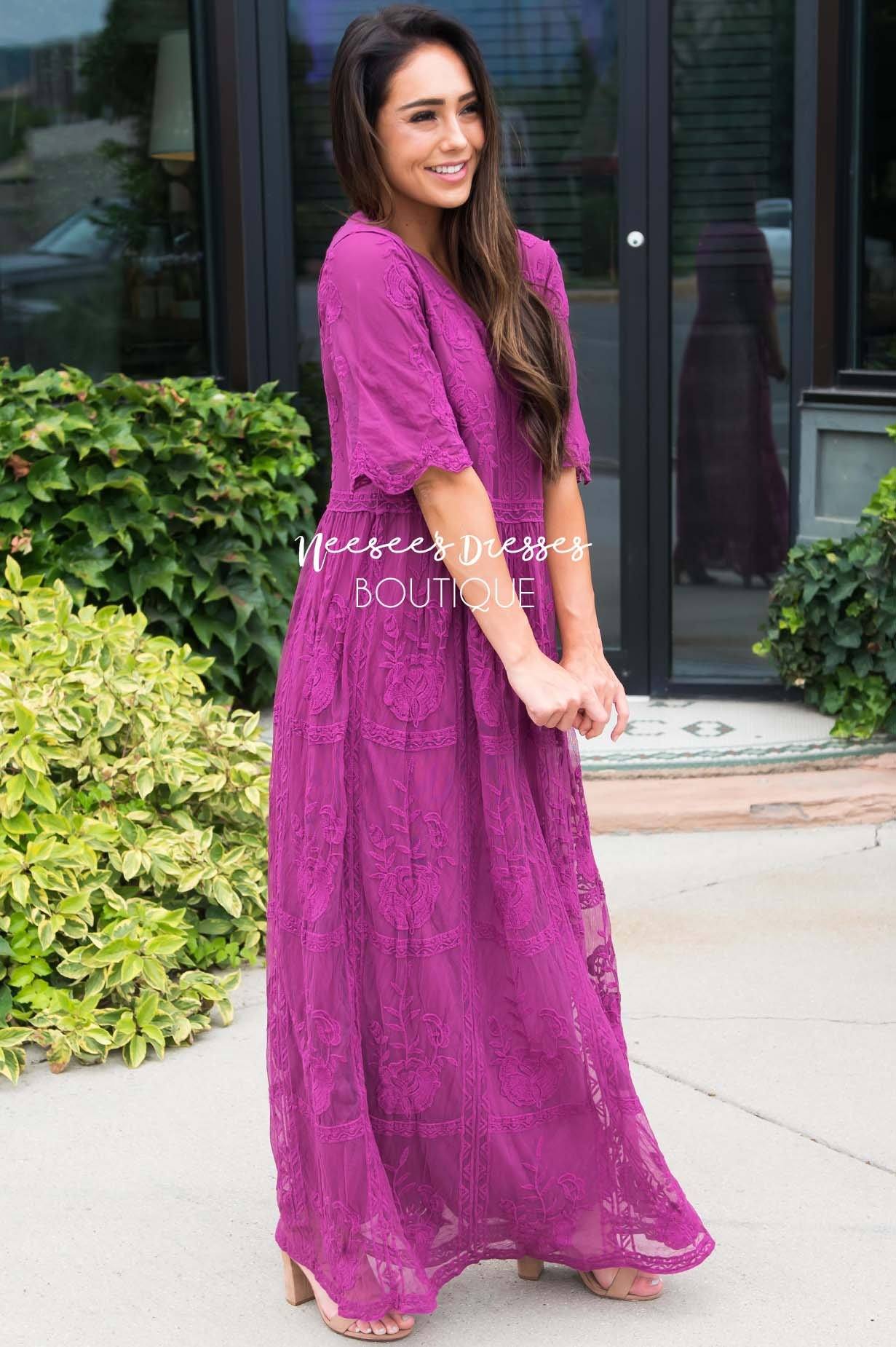 The Lexi Boho Maxi Dress Modest Dresses vendor-unknown 
