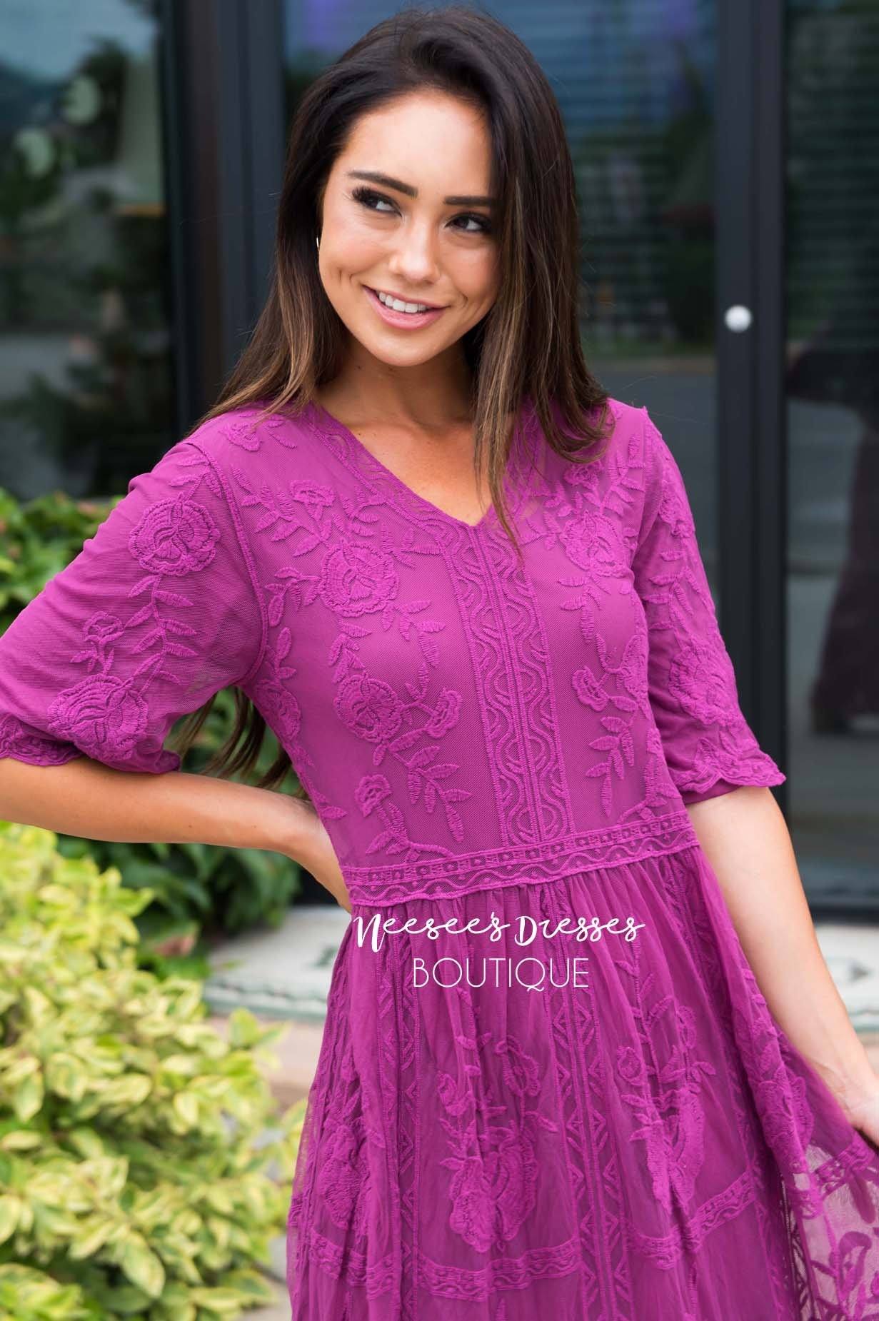 The Lexi Boho Maxi Dress Modest Dresses vendor-unknown 