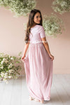 The Elsa in Dusty Pink Modest Dresses vendor-unknown