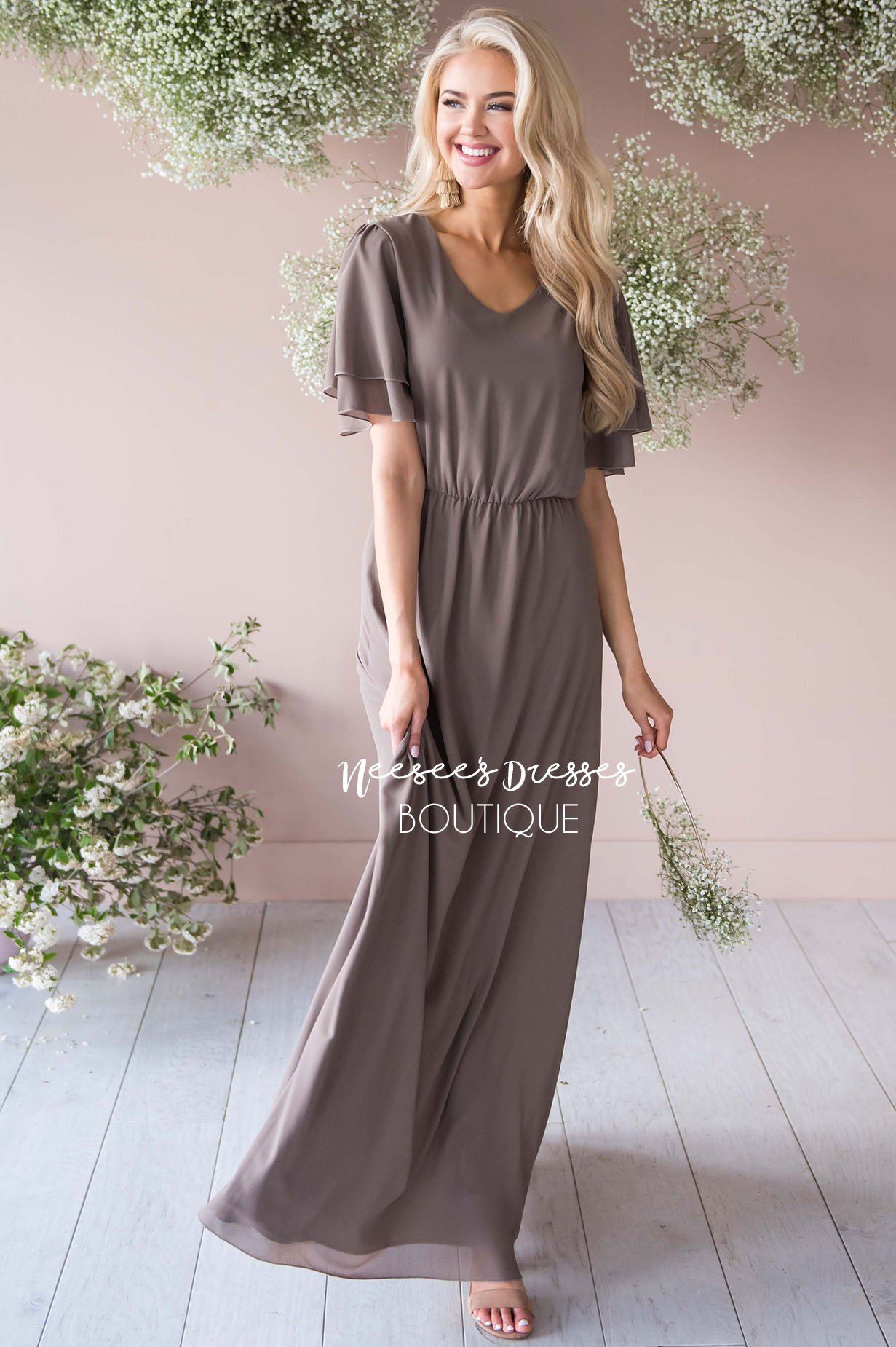 The Chloe Chiffon Maxi Dress Modest Dresses vendor-unknown 