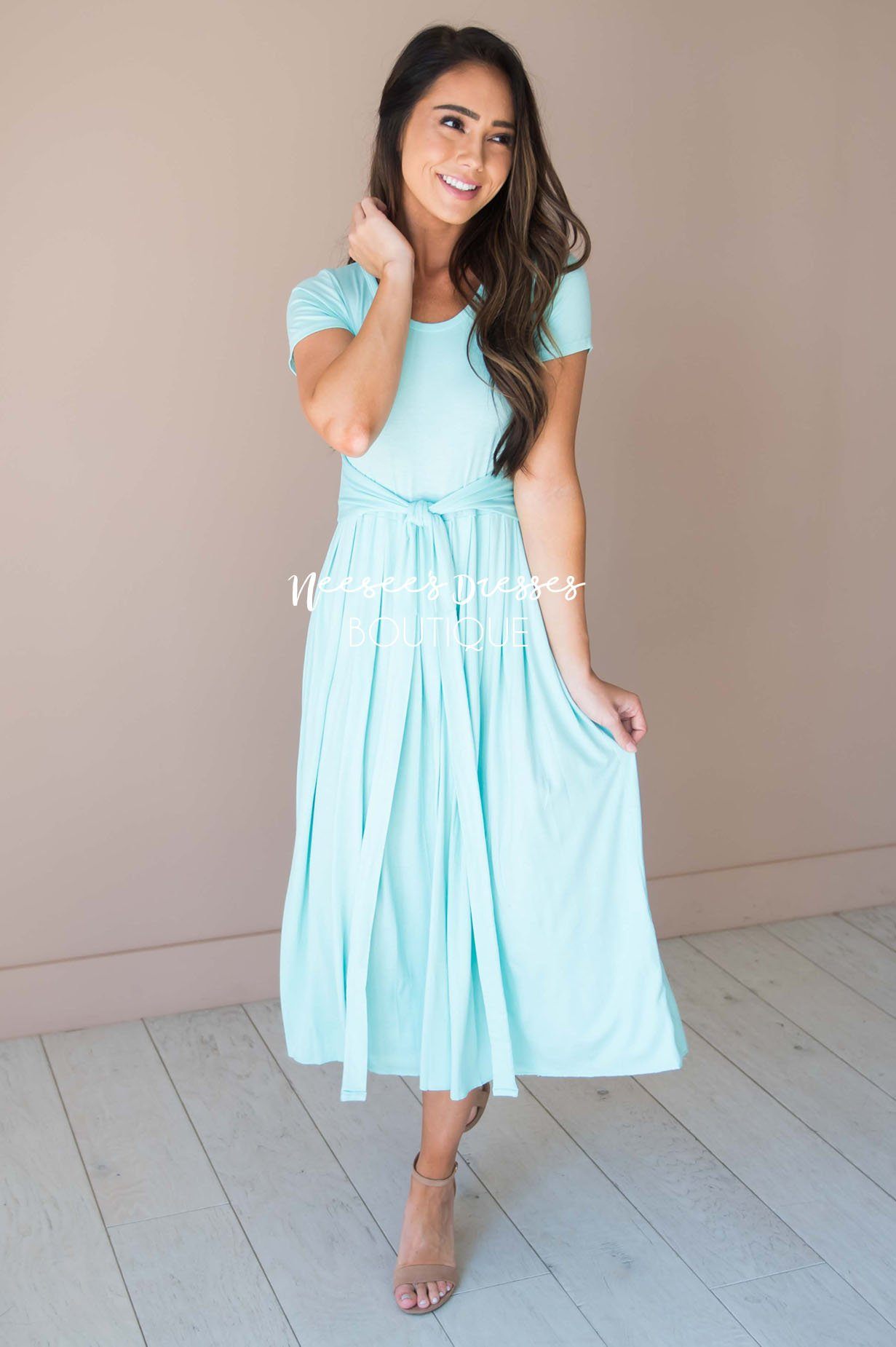 The Molly Pleats Dress Modest Dresses vendor-unknown 
