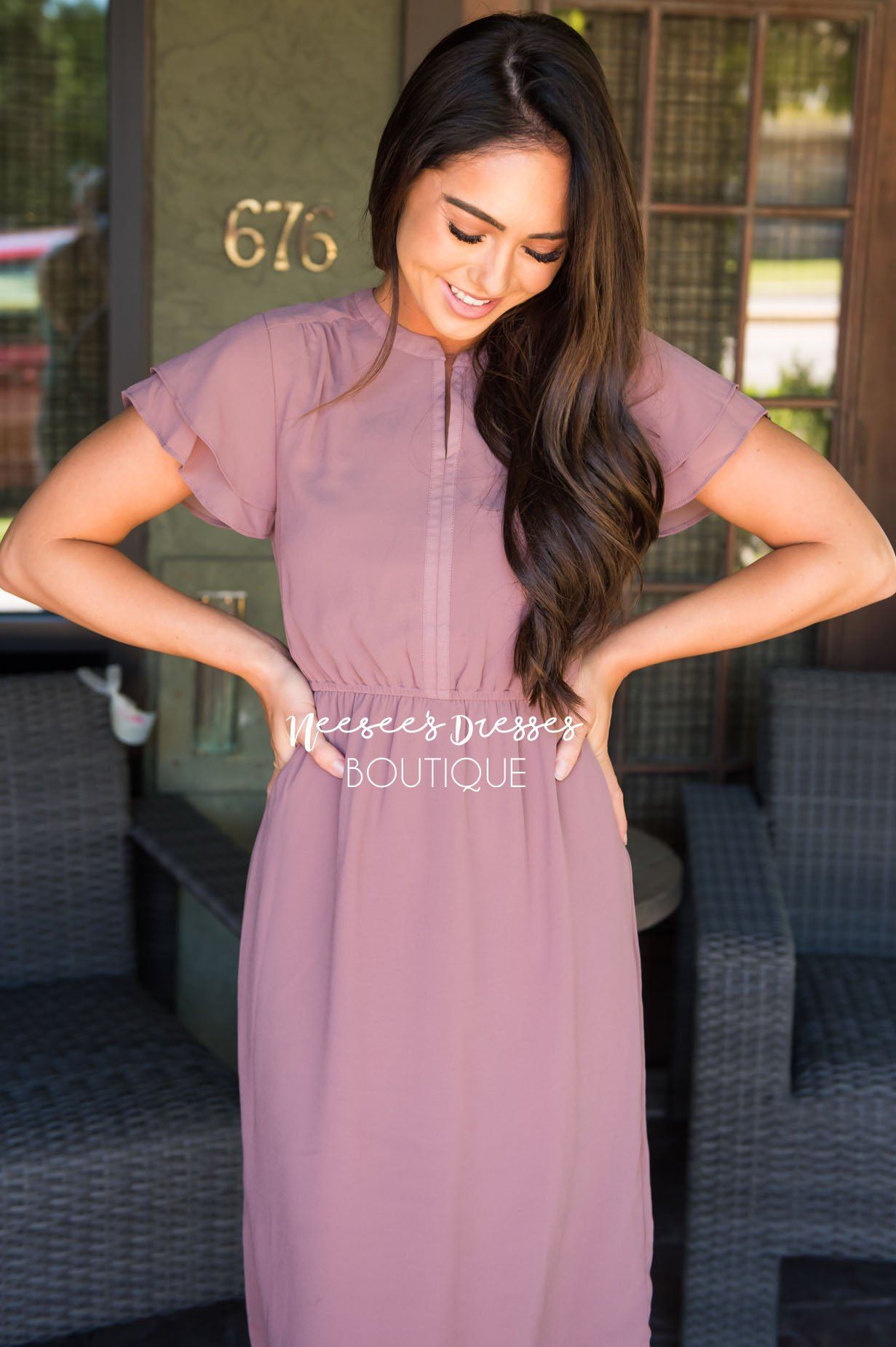 The Mylie Modest Dresses vendor-unknown 