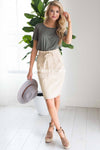 Bare Necessities Midi Tie Skirt Modest Dresses vendor-unknown