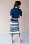 Start Somewhere Striped Skirt Modest Dresses vendor-unknown