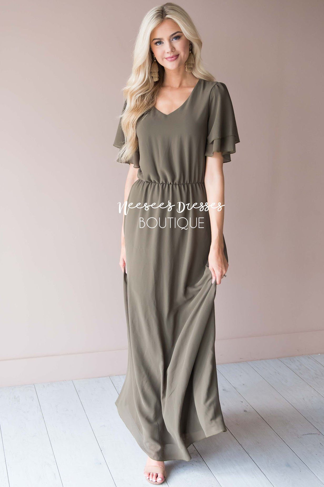 The Chloe Chiffon Maxi Dress Modest Dresses vendor-unknown 
