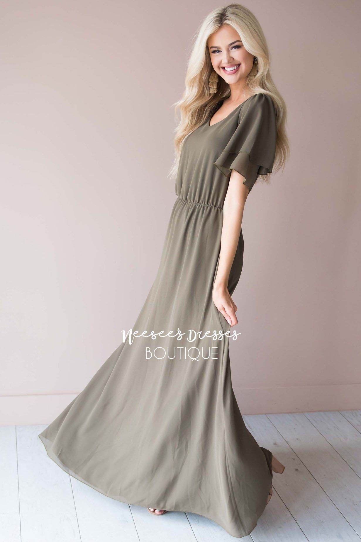 The Chloe Chiffon Maxi Dress Modest Dresses vendor-unknown 