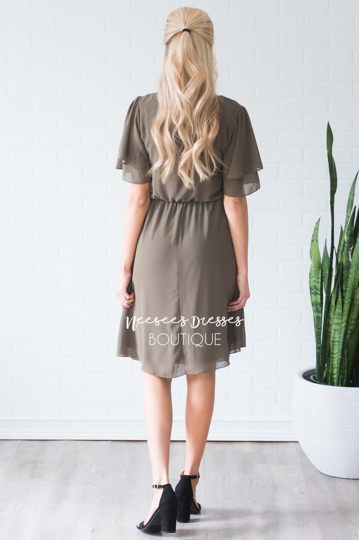 The Claire Chiffon Dress Modest Dresses vendor-unknown 