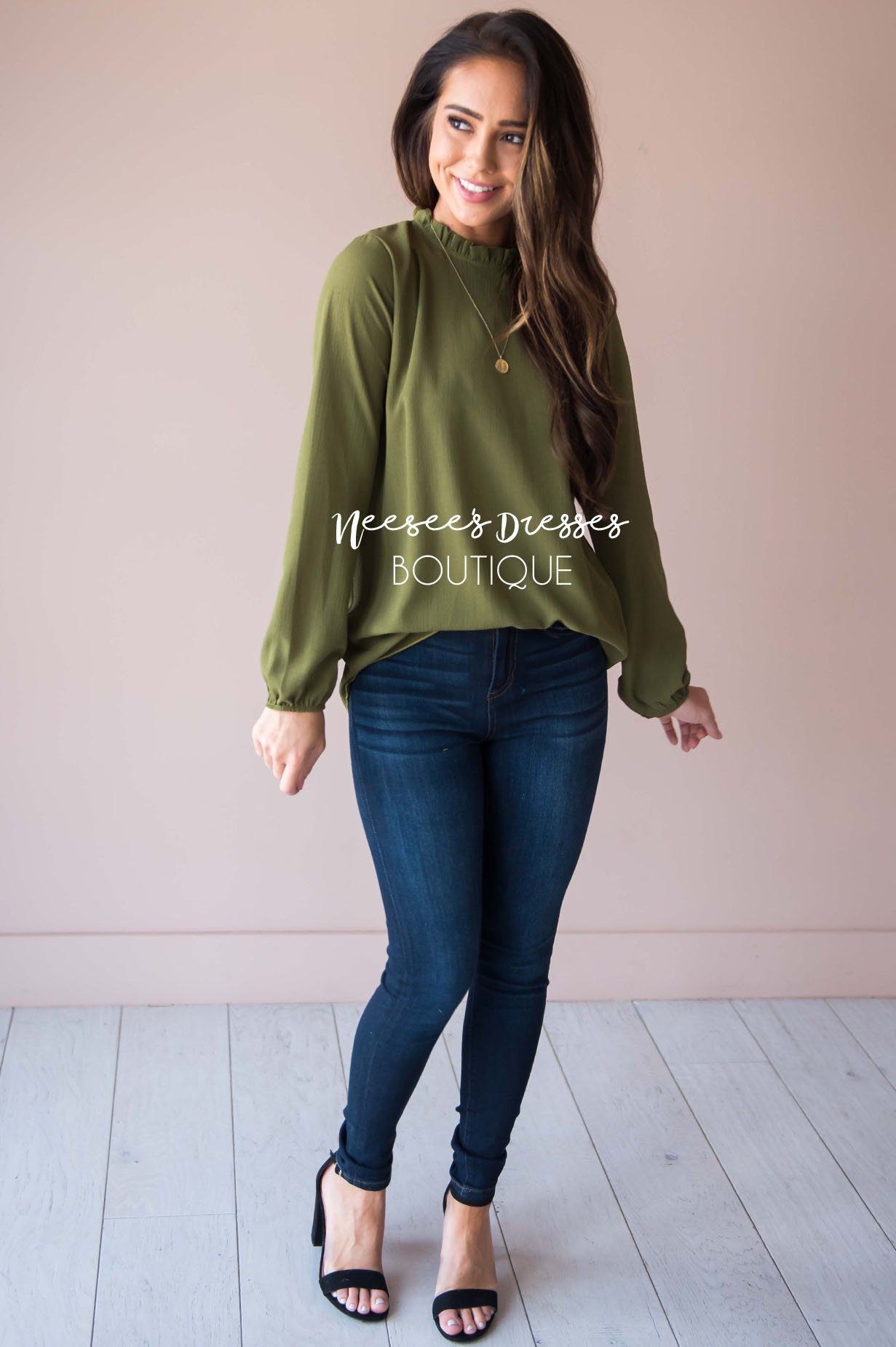 High Rise Dark Wash Skinny Jean Tops vendor-unknown 