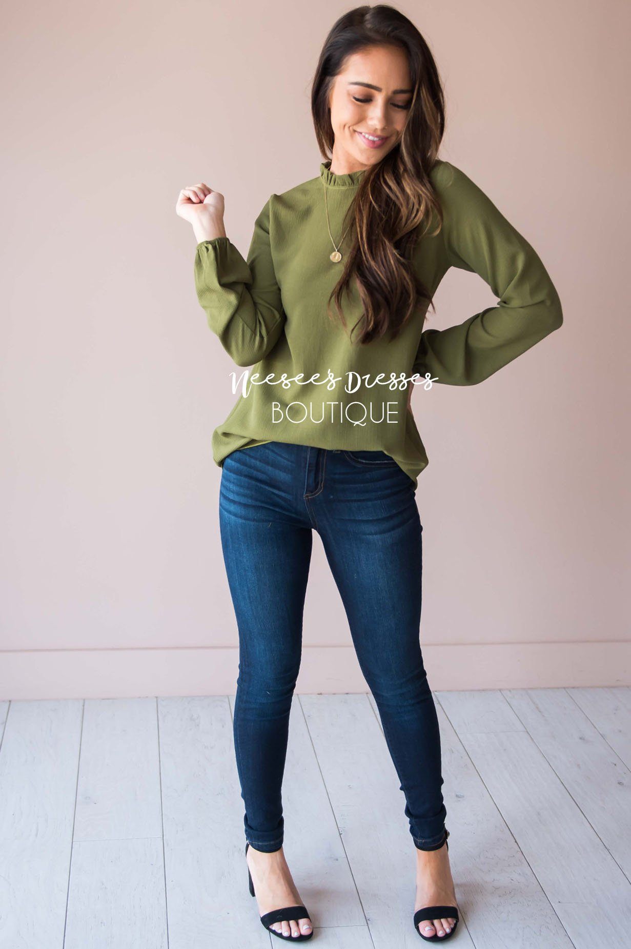 High Rise Dark Wash Skinny Jean Tops vendor-unknown 